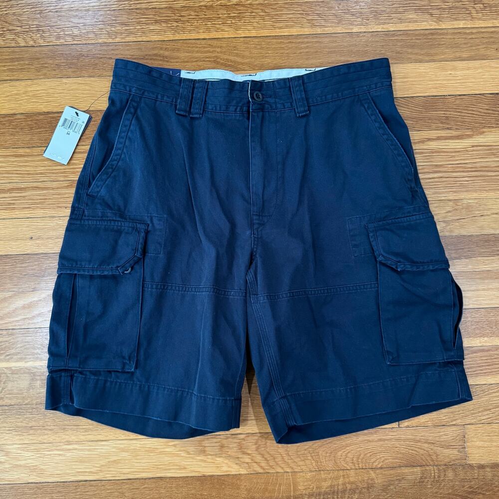 Polo Ralph Lauren Cargo Shorts Mens 34 Navy Baggy Preppy NWT